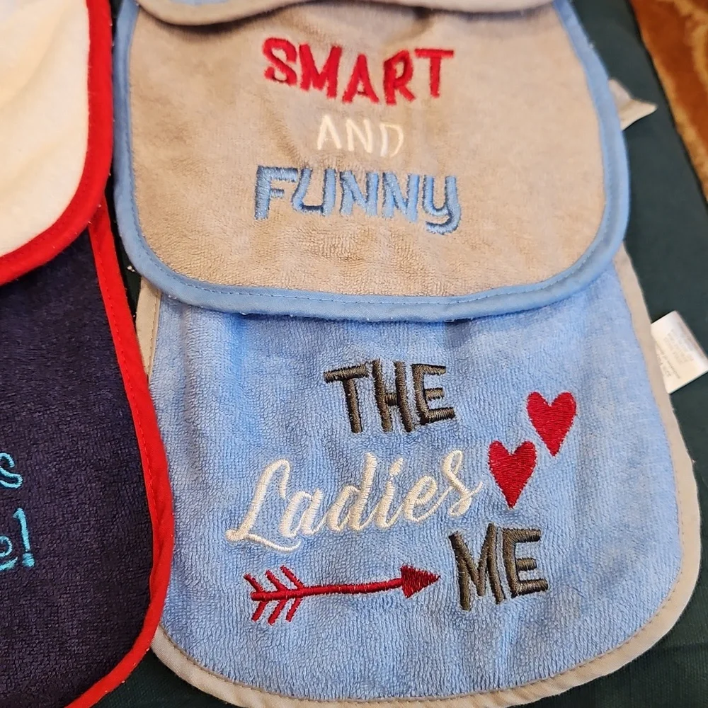 Baby Funny Sayings Bib Set - 8